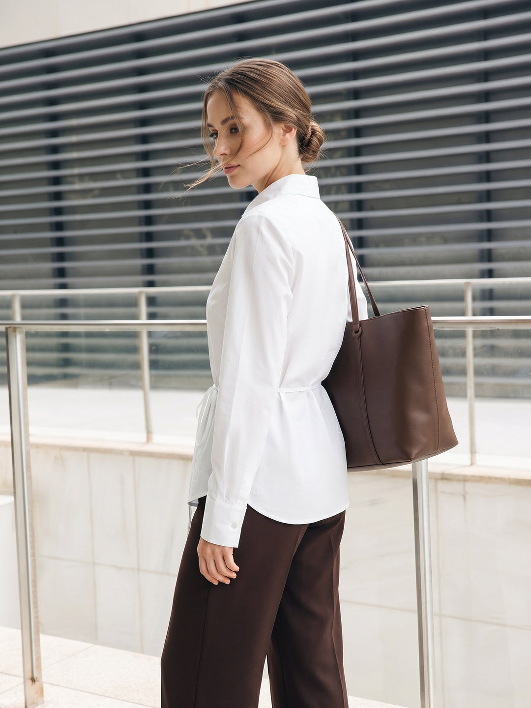 White Striped Shirt