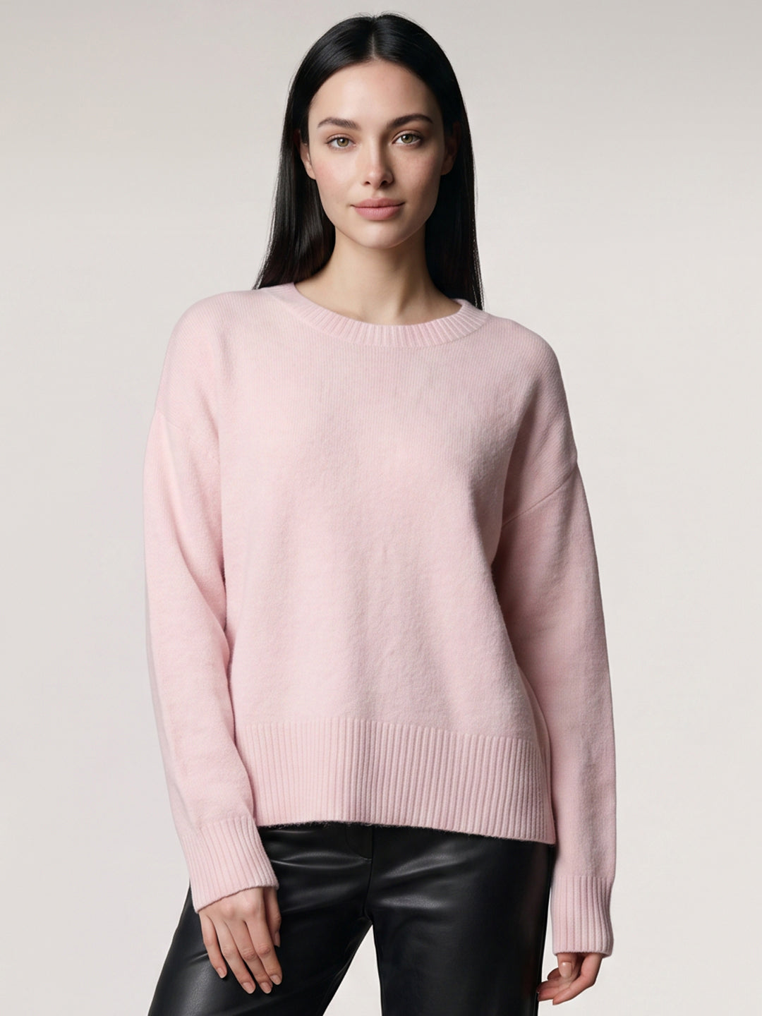 Pink O-Neck Pullover