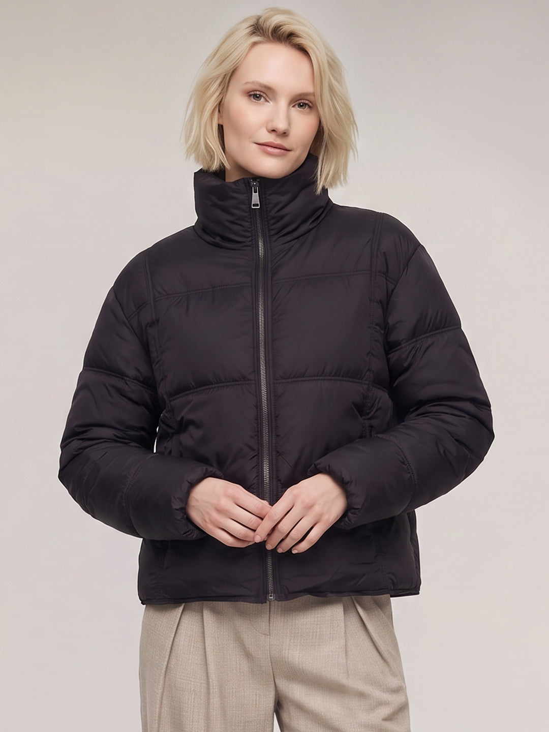 High Neck Puffer Jacket