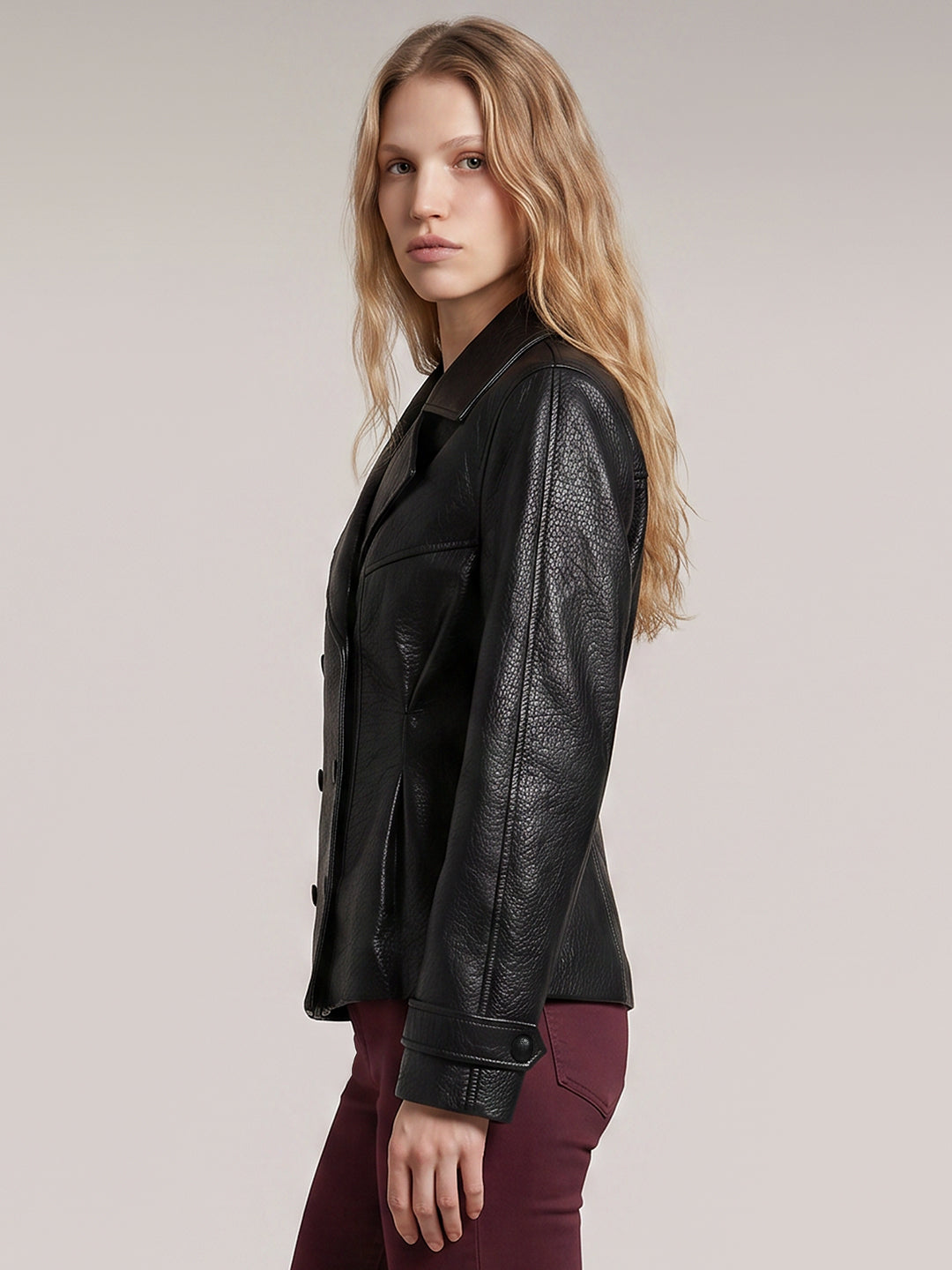 Black Faux Leather Jacket