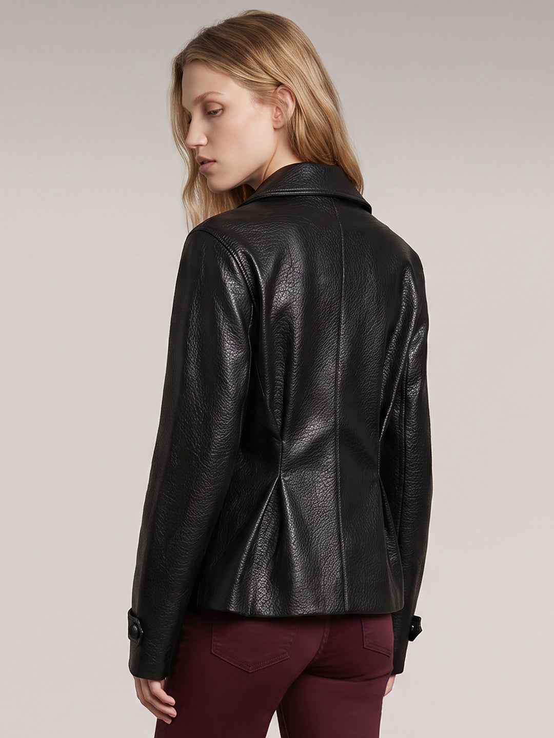 Black Faux Leather Jacket