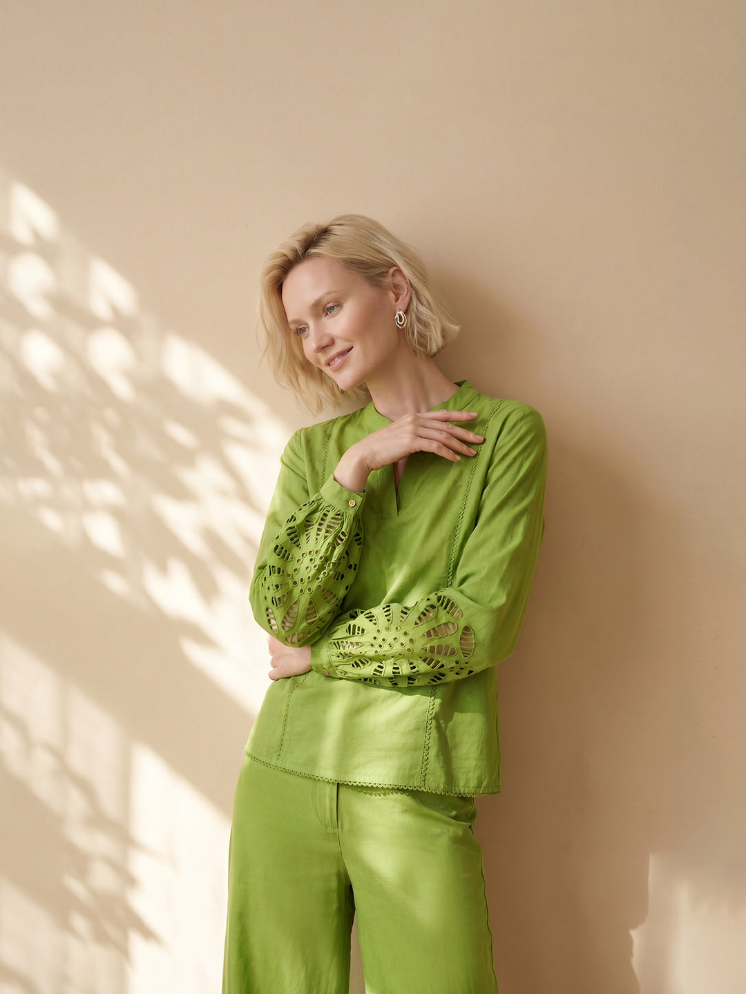 Green Cotton Top