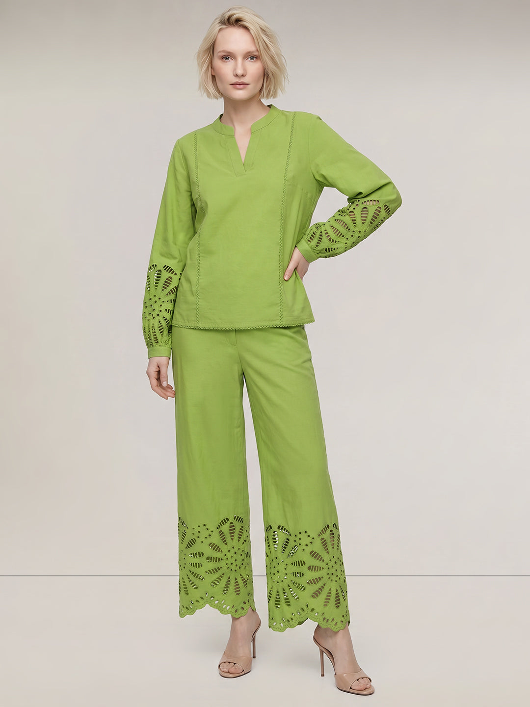 Green Cotton Top