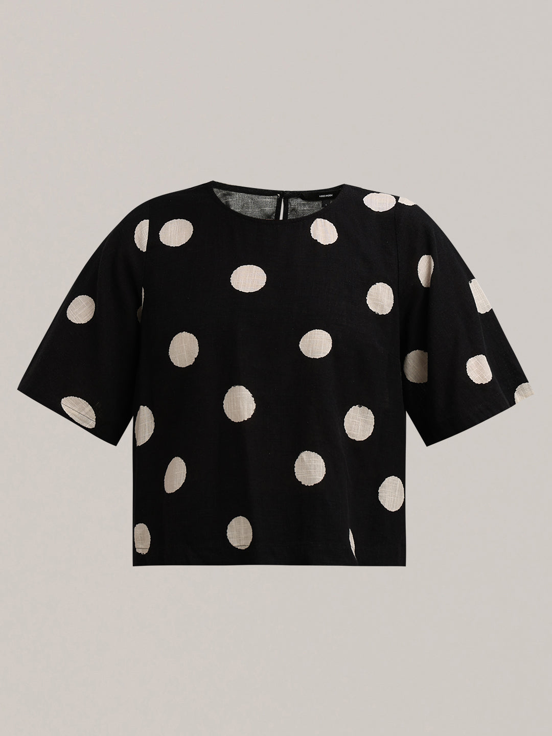Black Polka Dot Top
