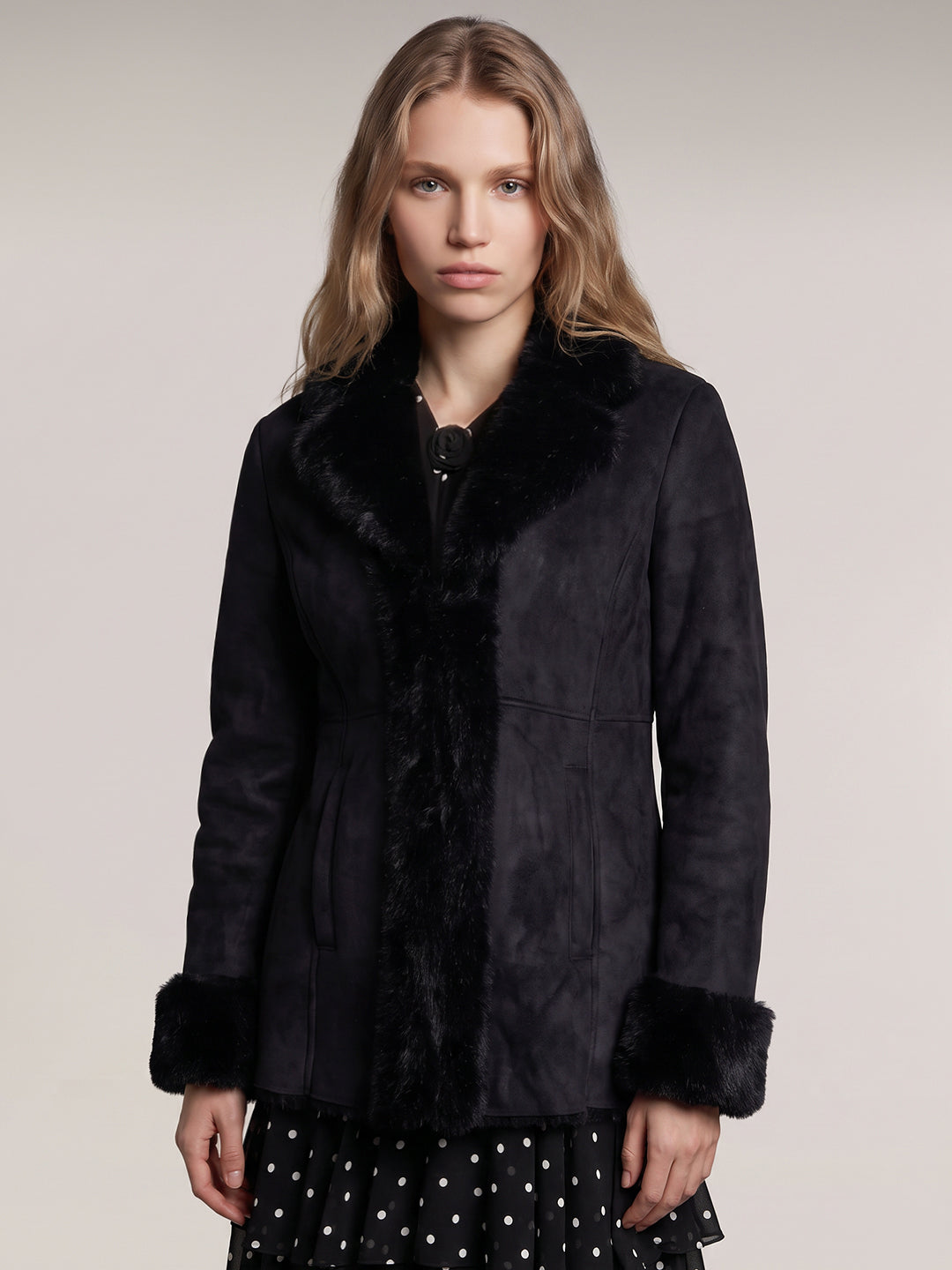 Black Faux Suede Jacket