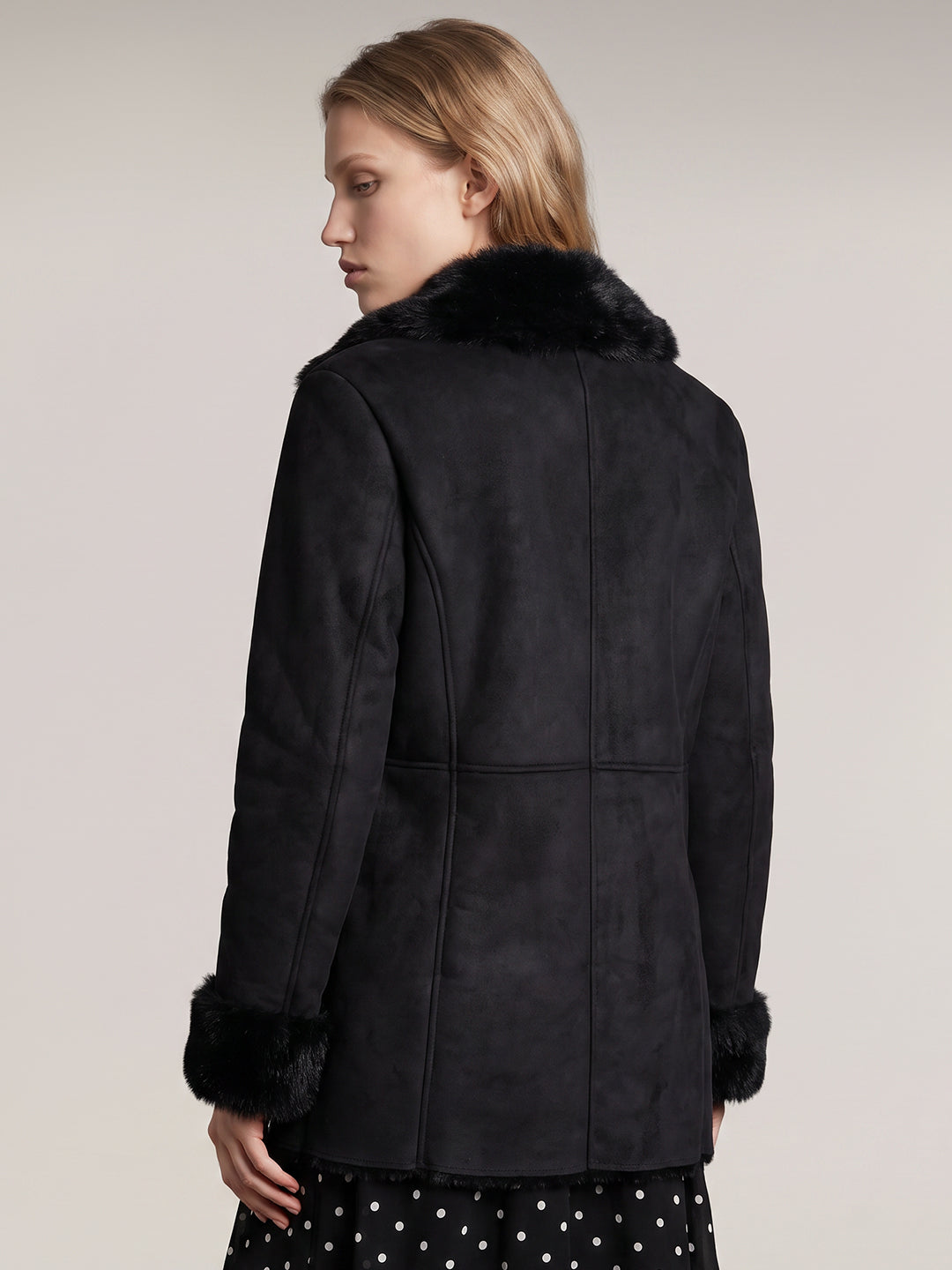 Black Faux Suede Jacket
