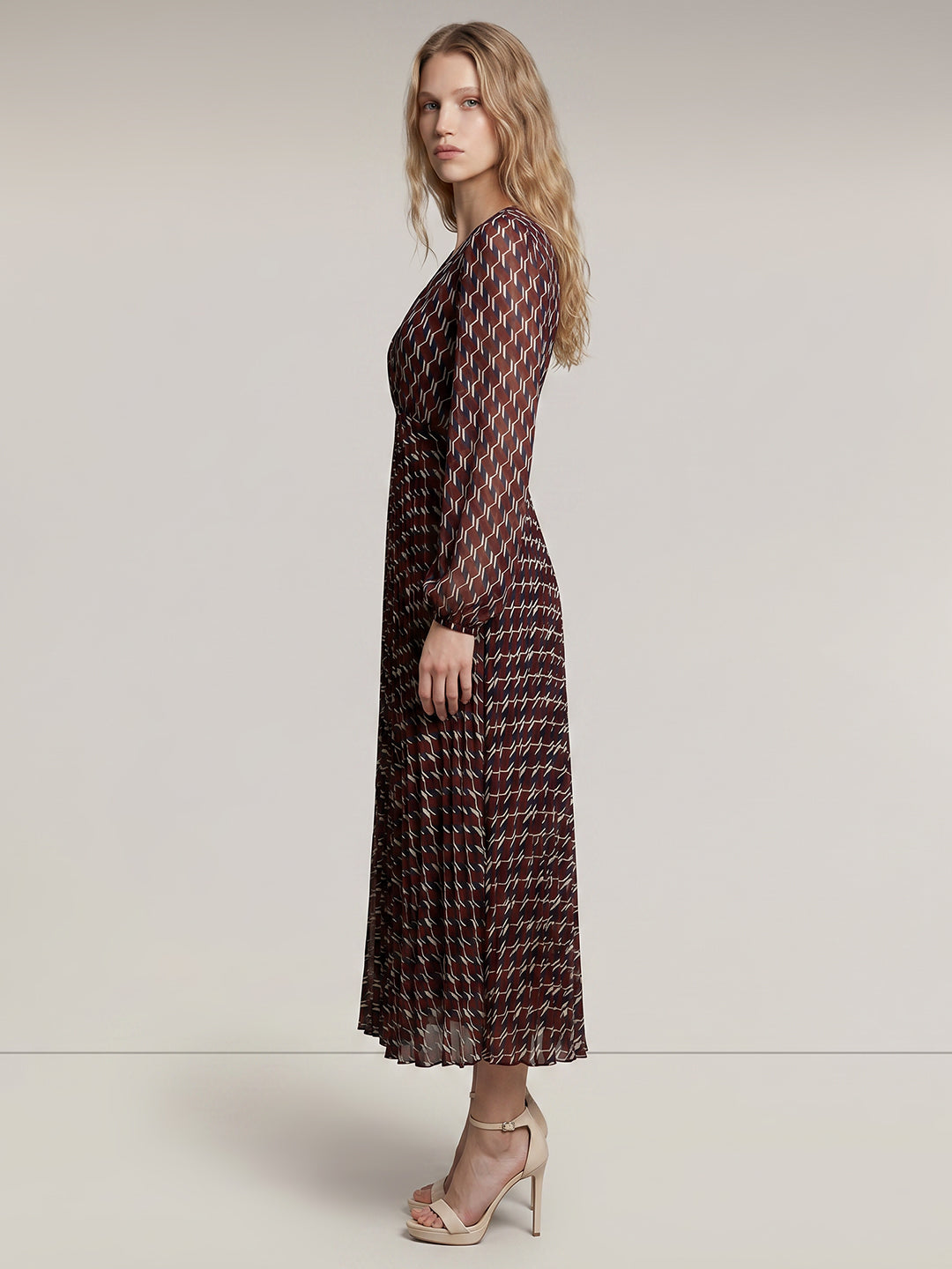 Printed Midi Dress