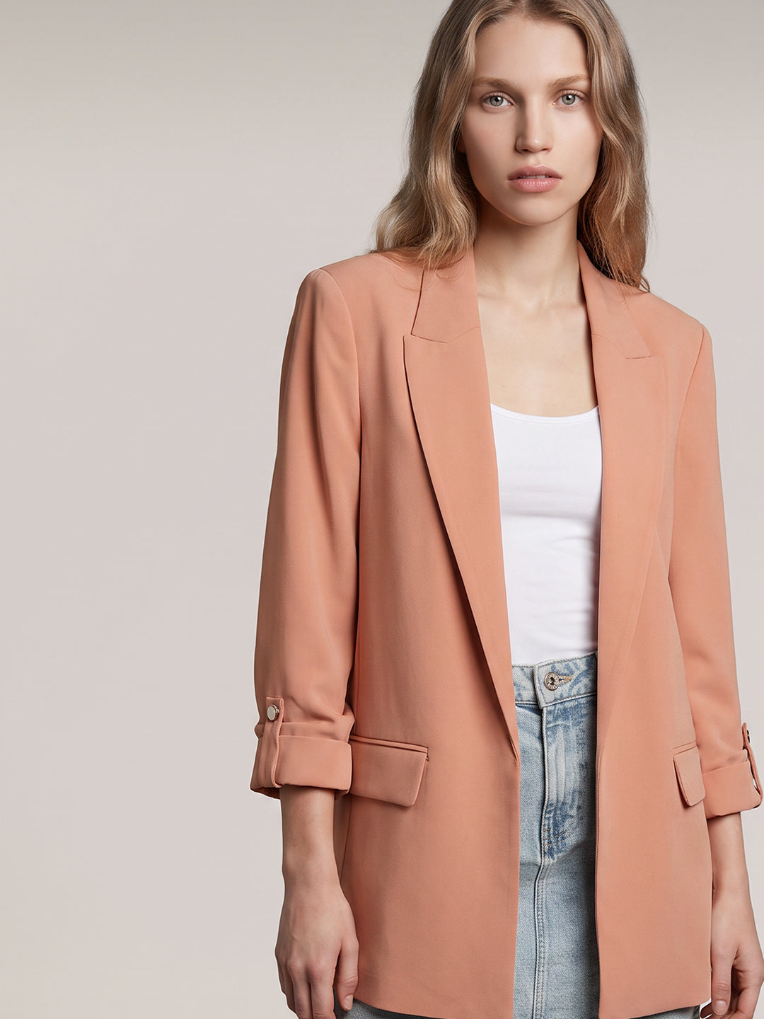 Beige Tailored Blazer