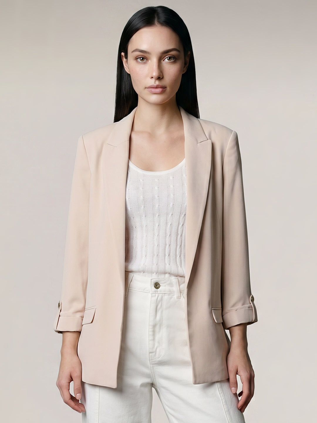 Ecru Tailored Blazer