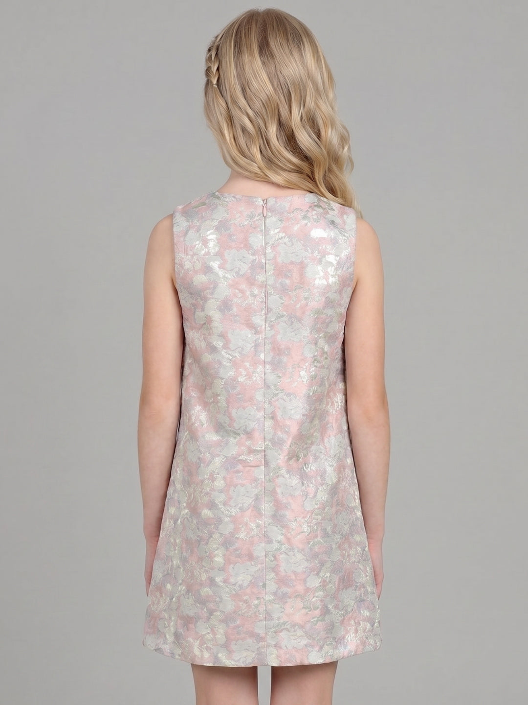 GIRLS Floral Jacquard Dress