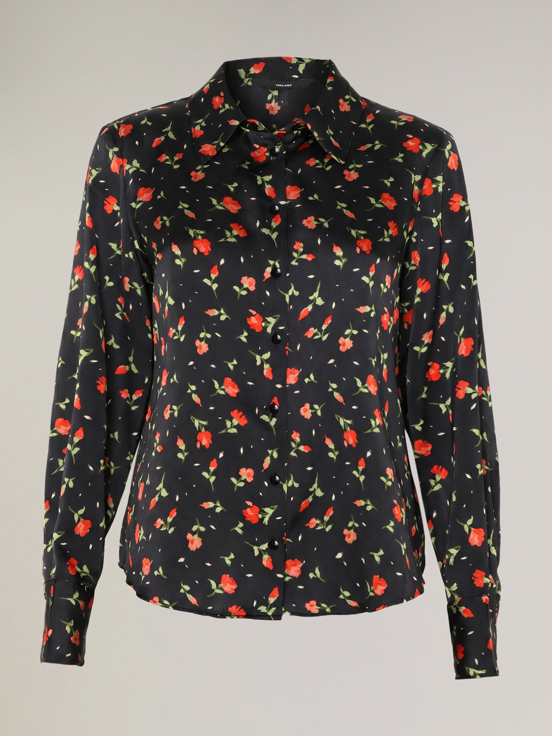 Black Floral Shirt