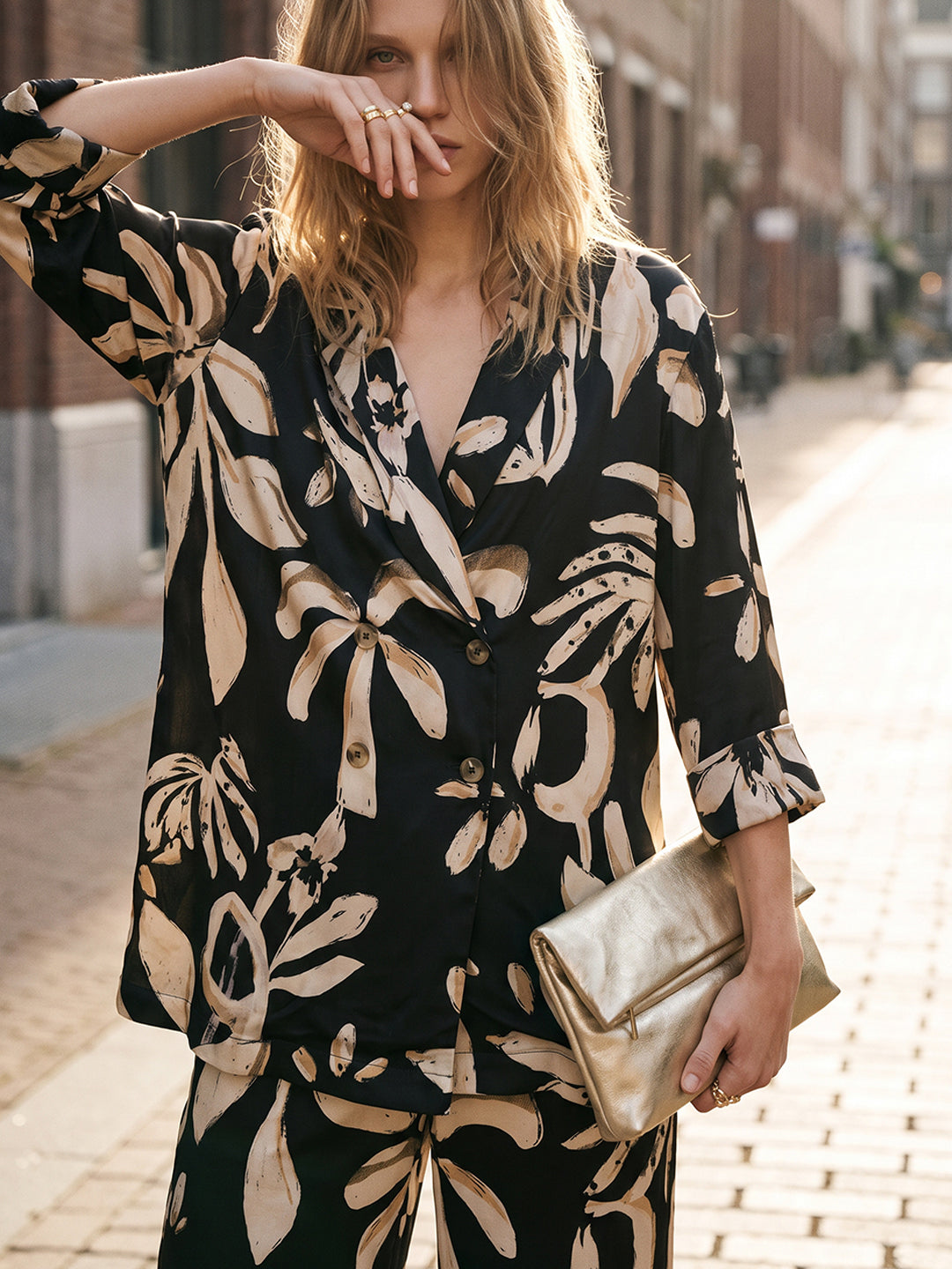Floral Print Blazer