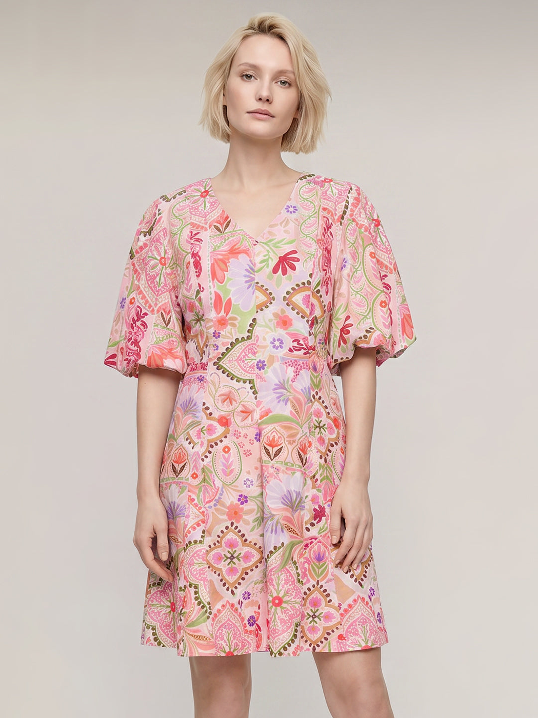 Floral Print Mini Dress