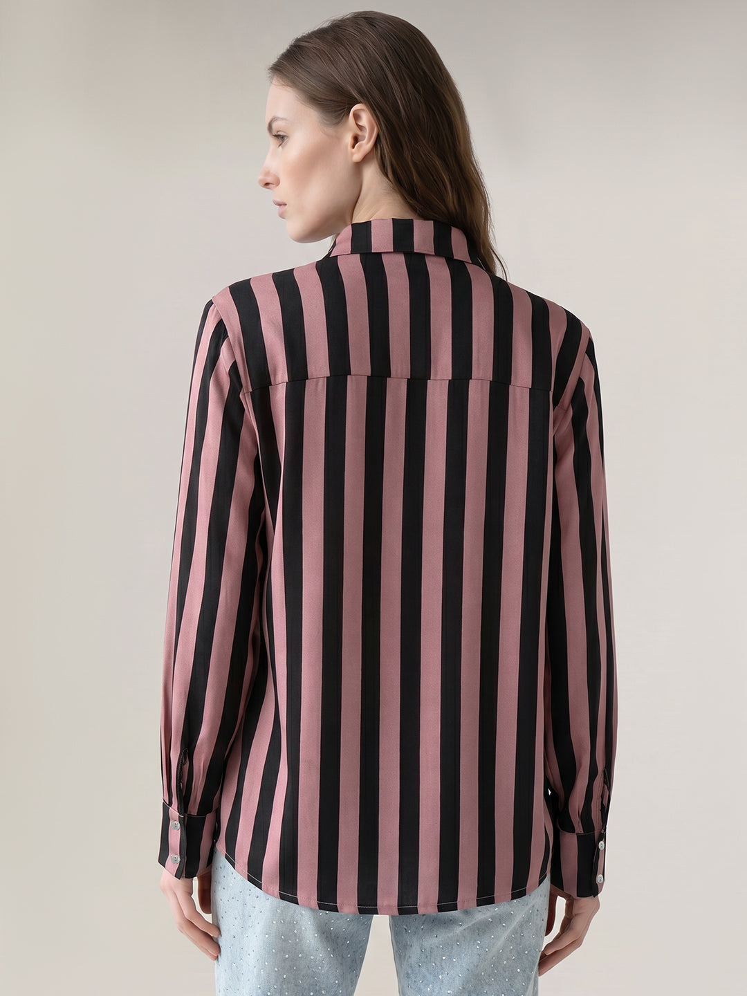 Black Striped Shirt
