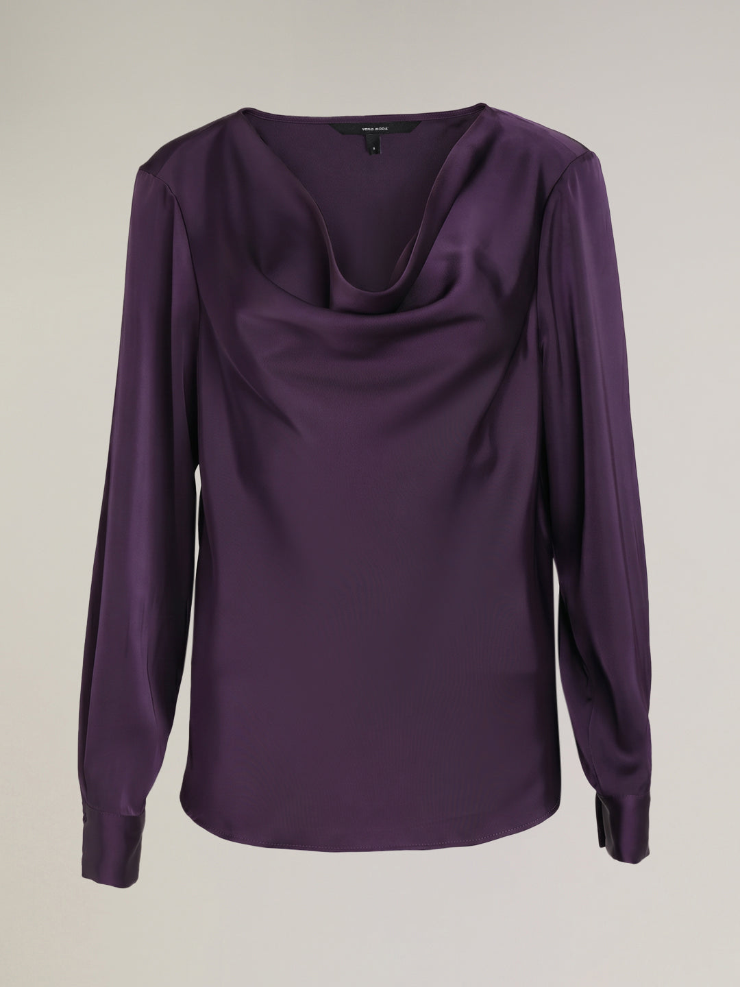 Purple Cowl Neck Top