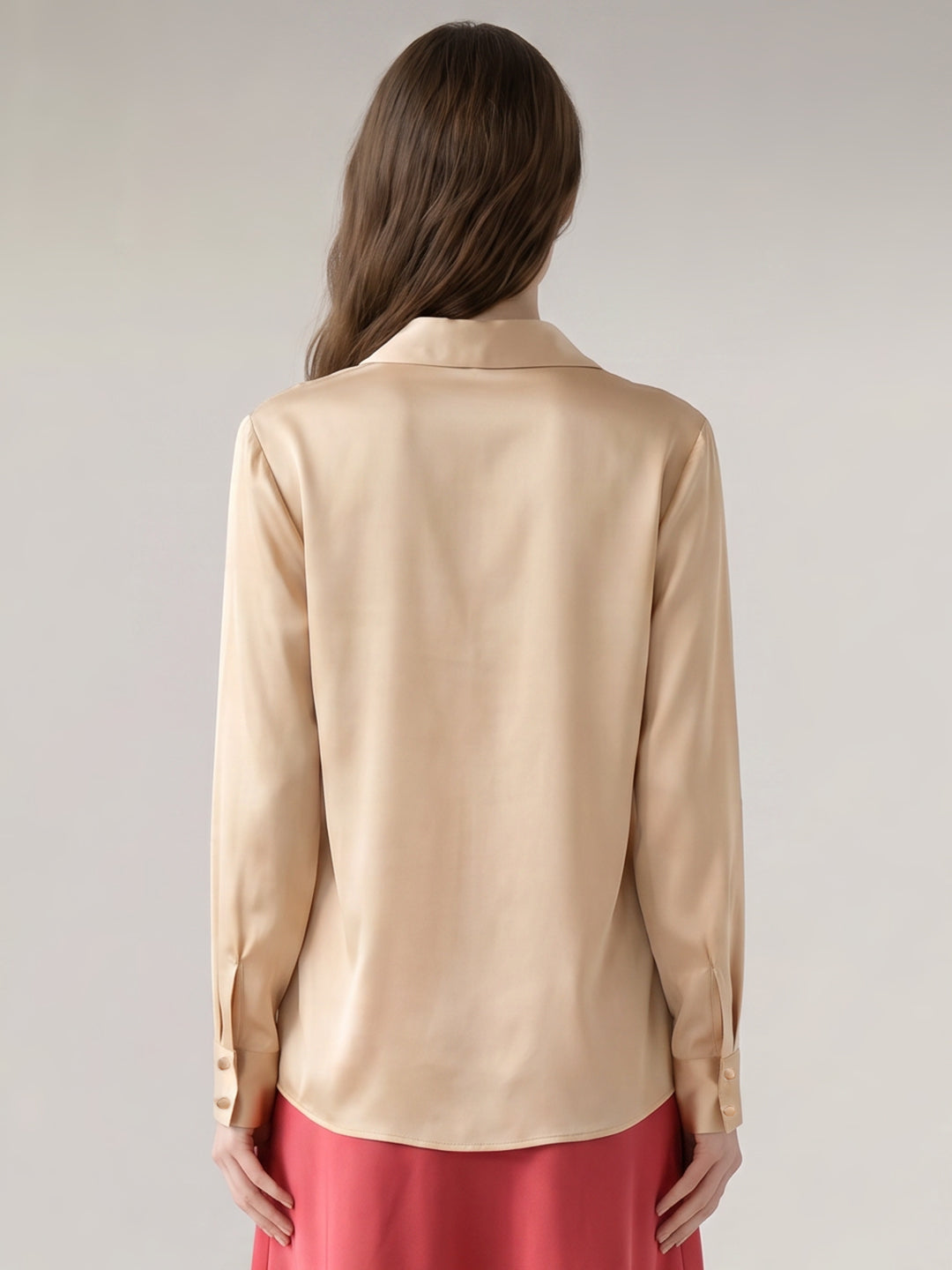 Beige Cowl Neck Top