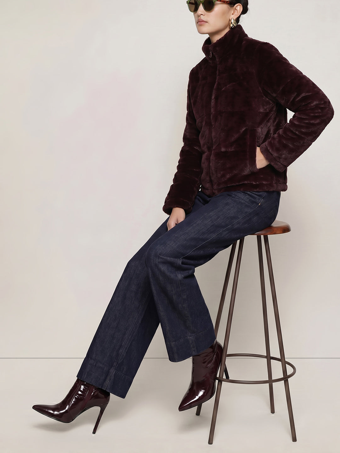 Dark Blue Wide leg Jeans