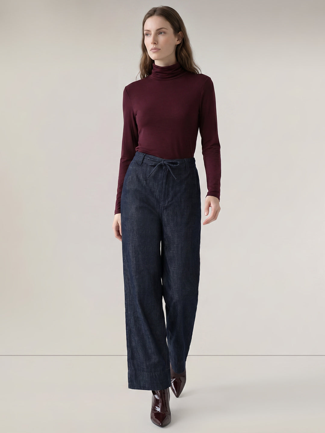Dark Blue Wide leg Jeans