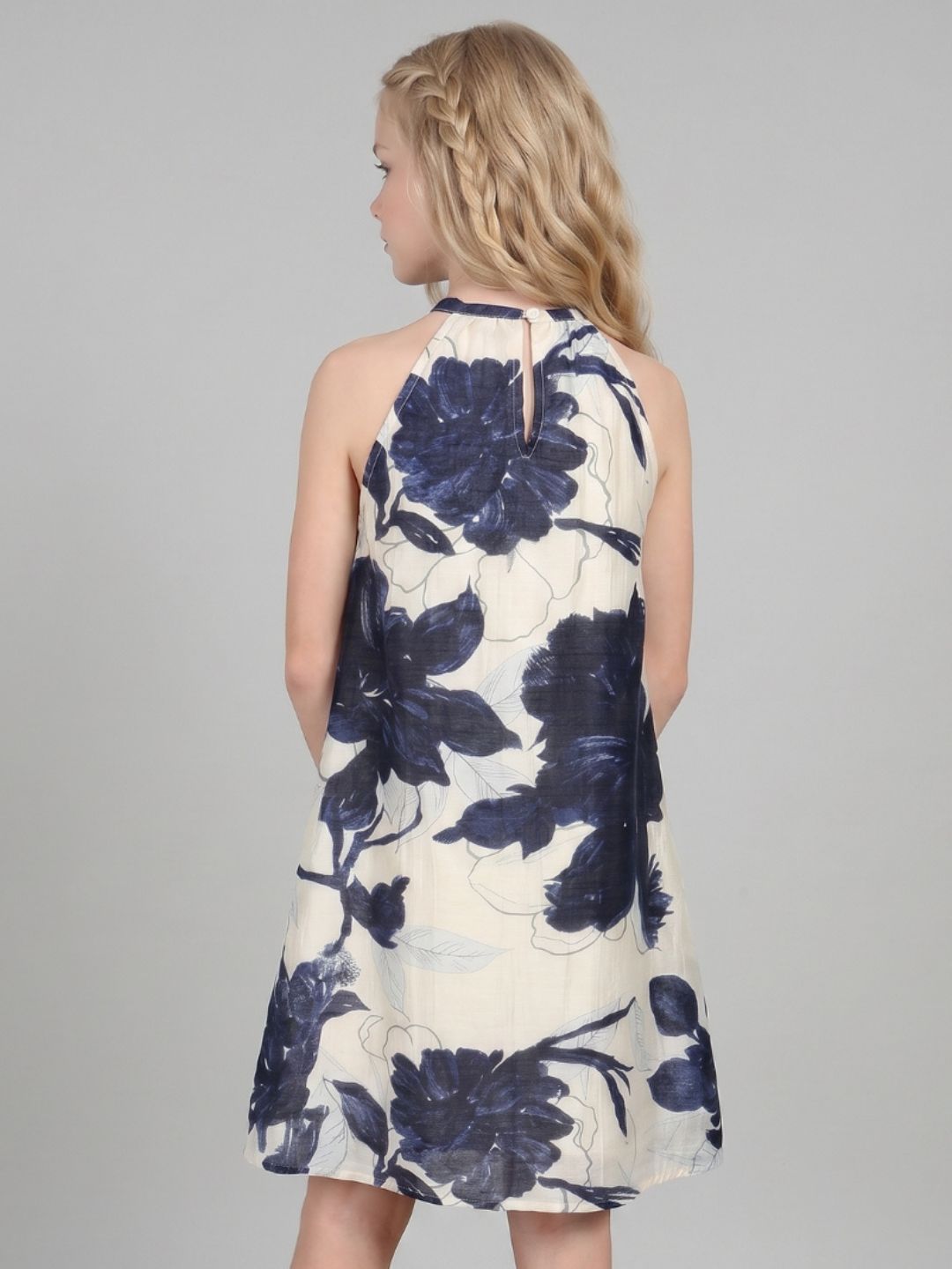 GIRLS Ecru Printed Dress