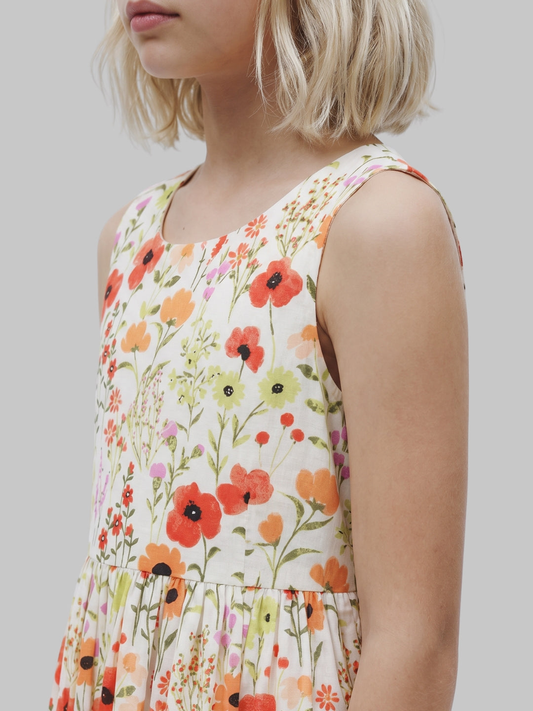 GIRLS Floral Sleeveless Dress