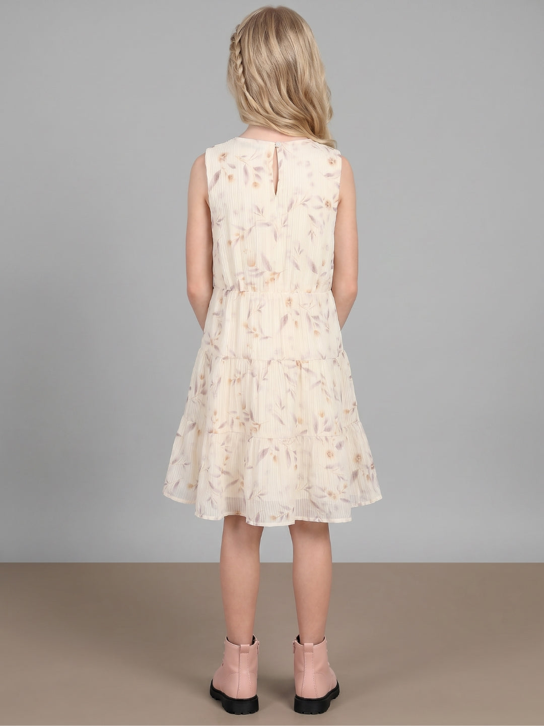 GIRLS Floral Tiered Dress