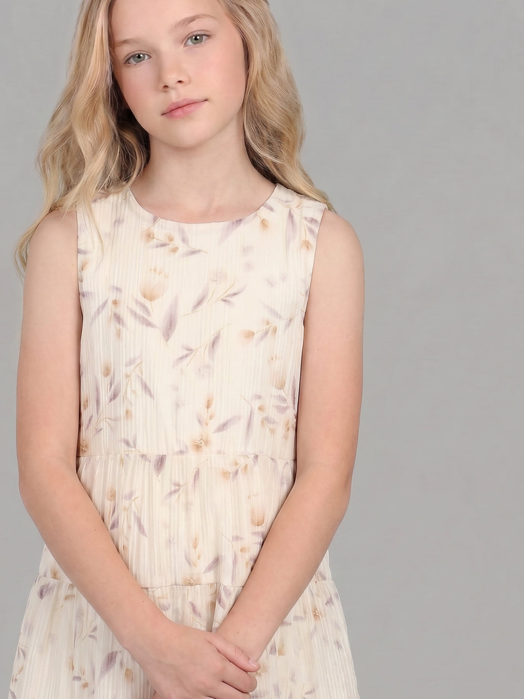 GIRLS Floral Tiered Dress