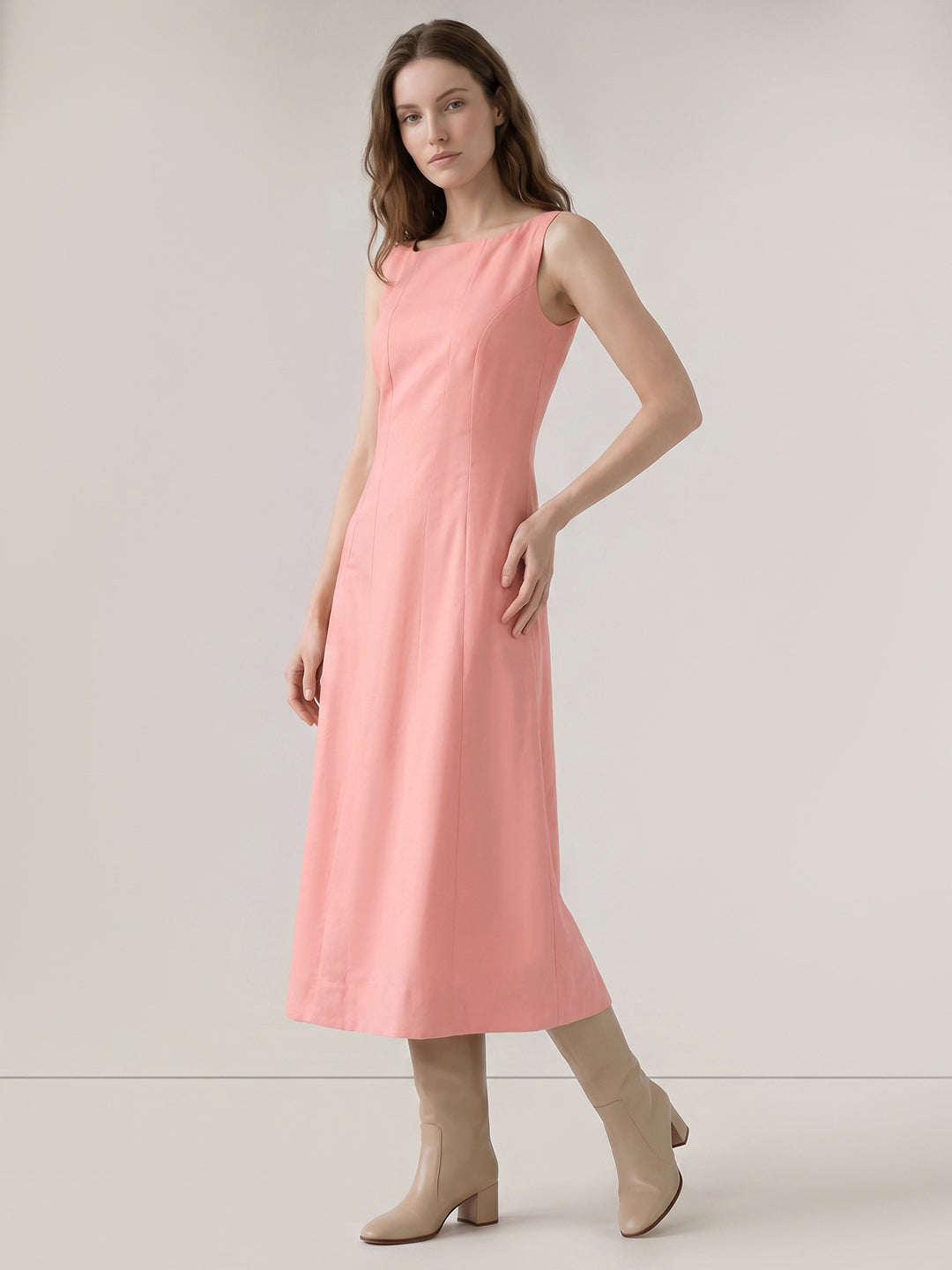 Pink Sleeveless Dress