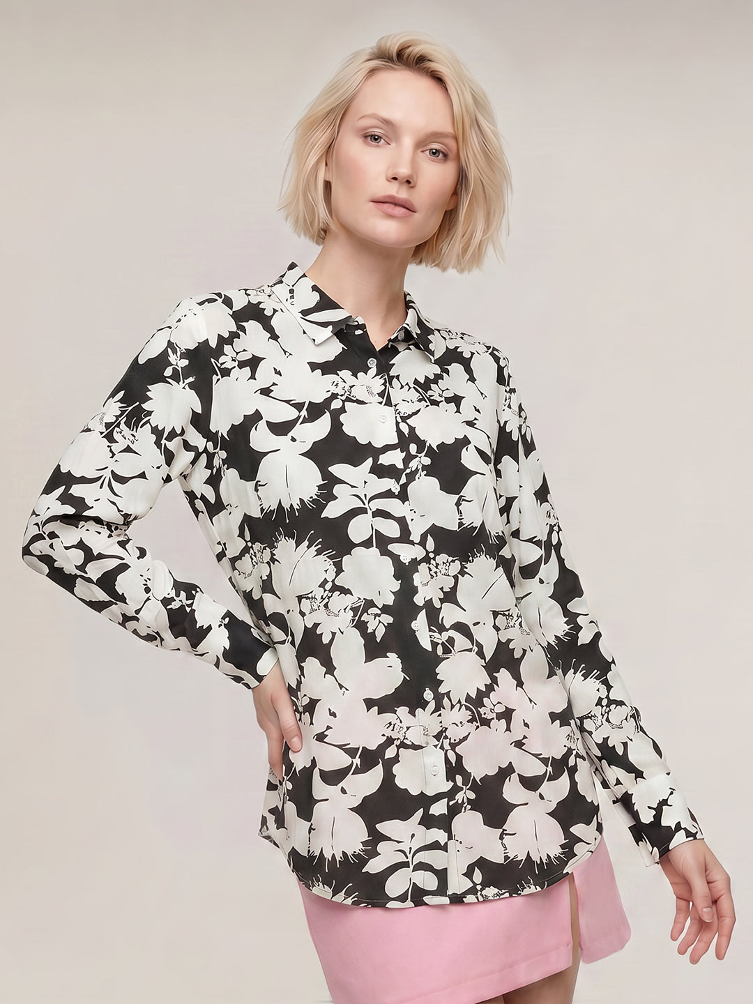 Black Printed Shirt