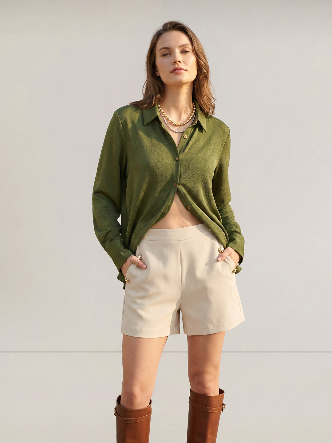 Dark Green Shirt