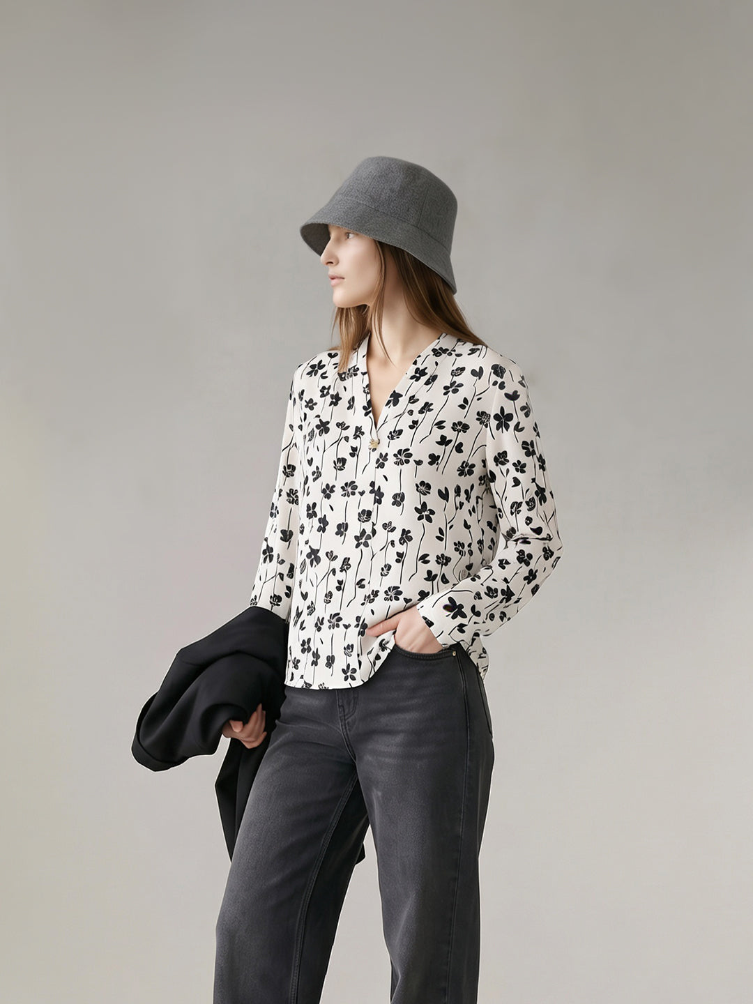 Ecru Floral Top