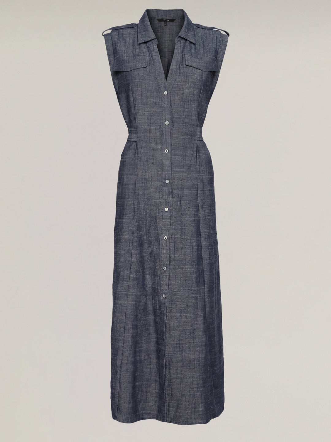 Dark Blue Denim Shirt Dress