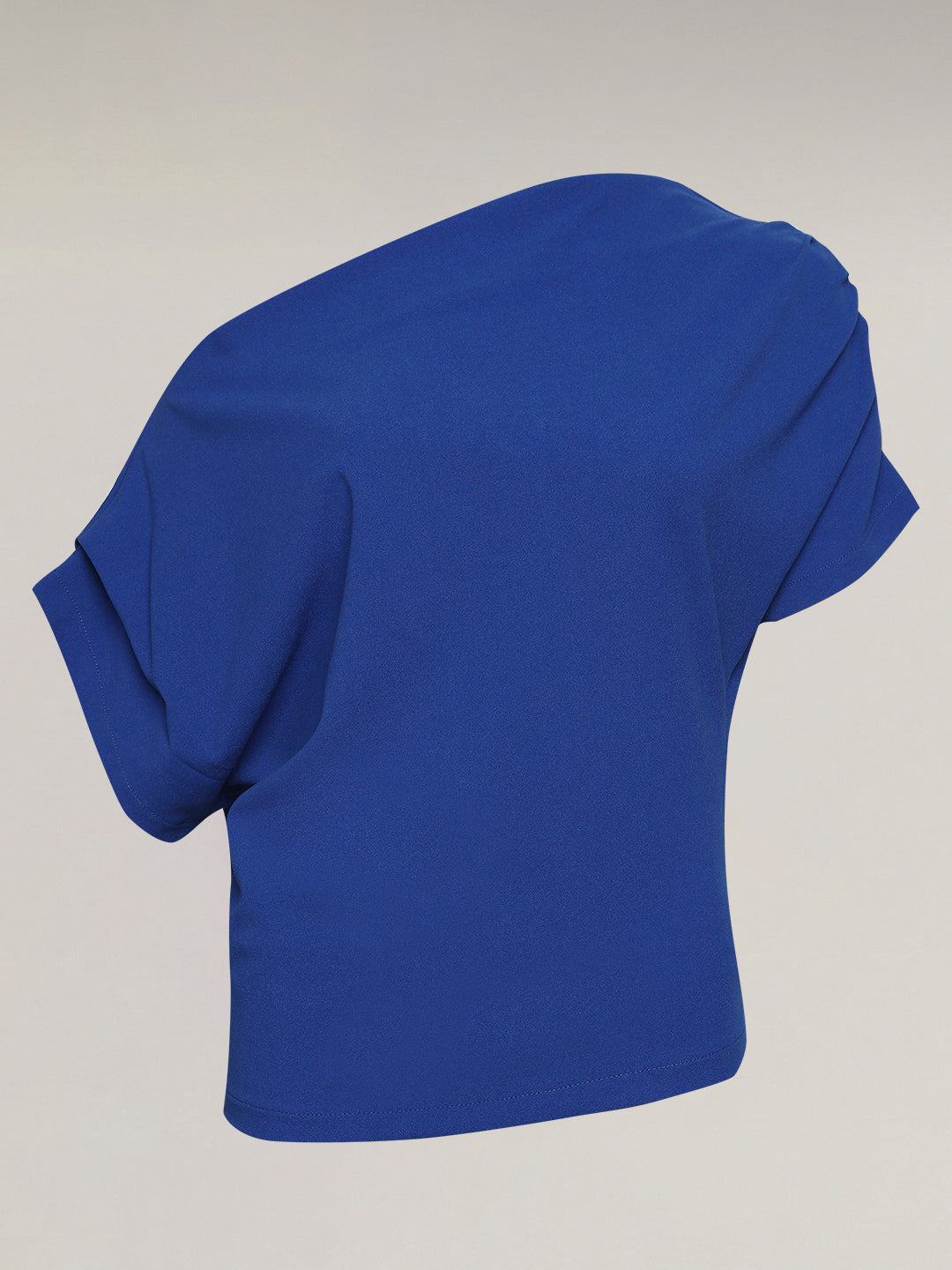 Dark Blue One Shoulder Top