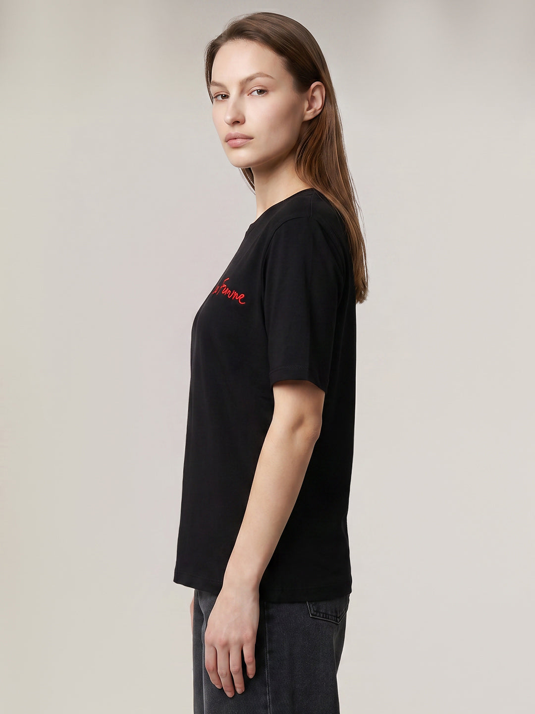 Black Back printed T-shirt