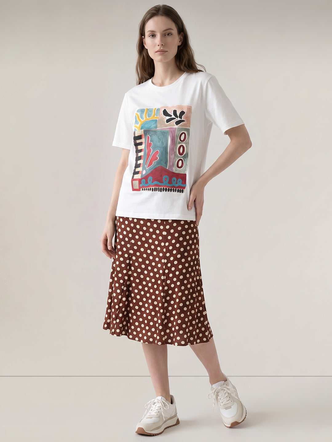 White Printed T-shirt