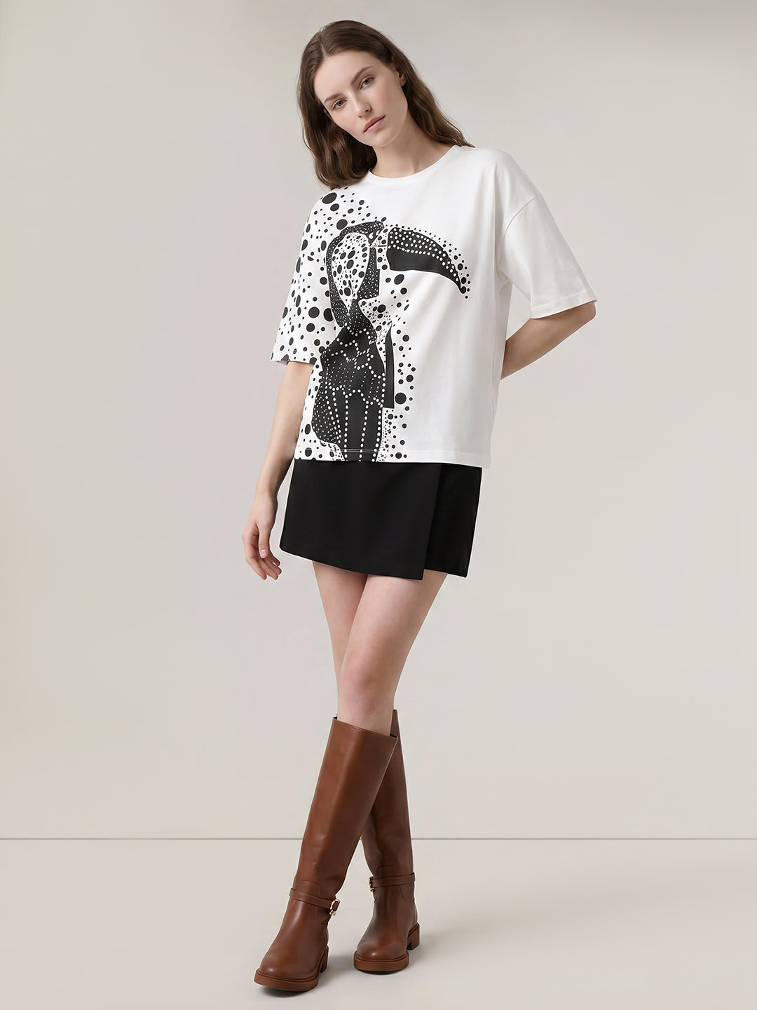 White Printed T-shirt