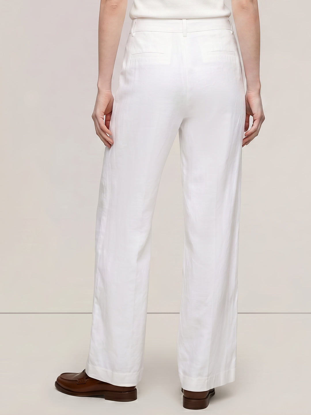 White Wide Leg Pants