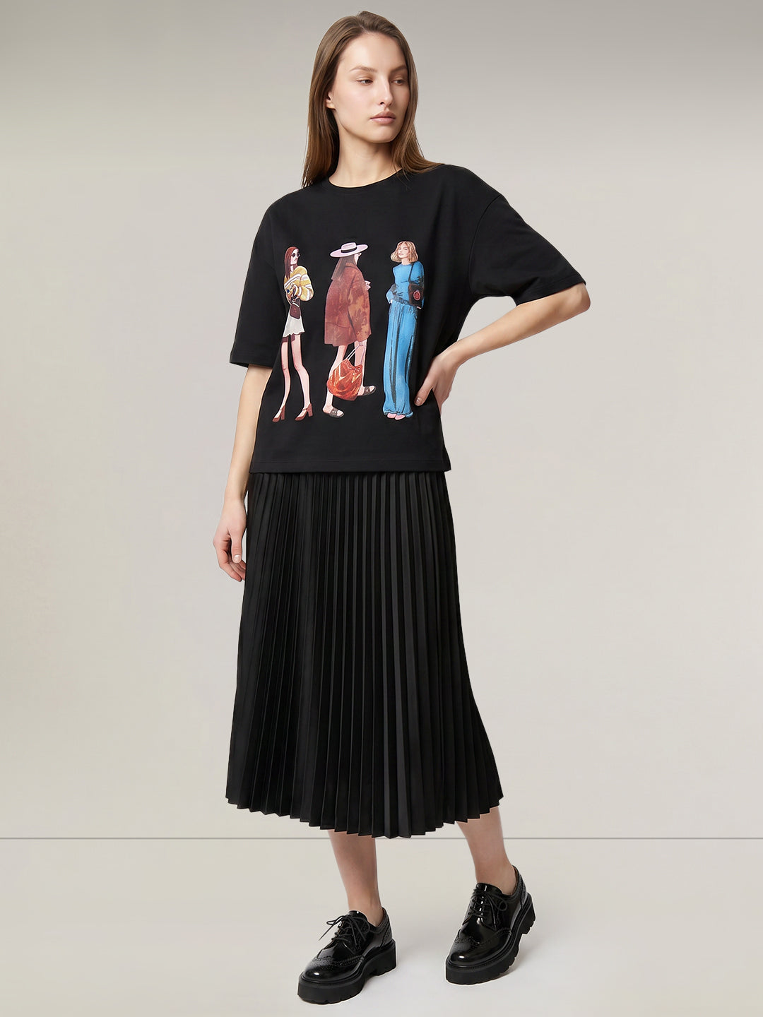Black Printed T-shirt