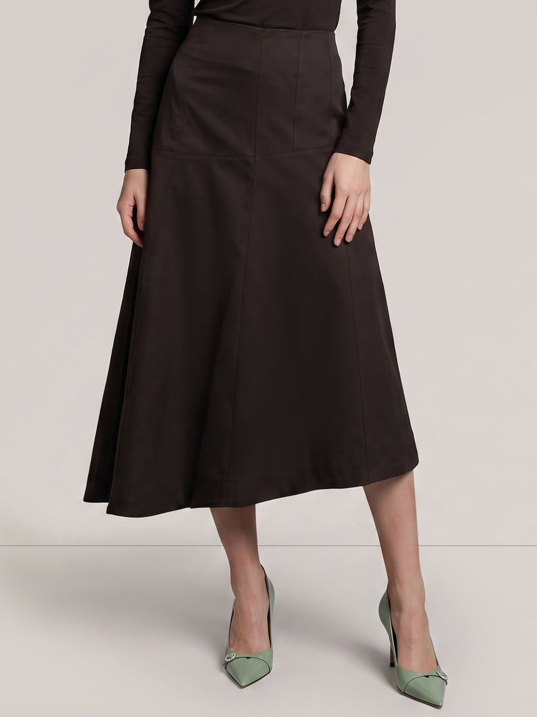 High-Low Midi Skirt