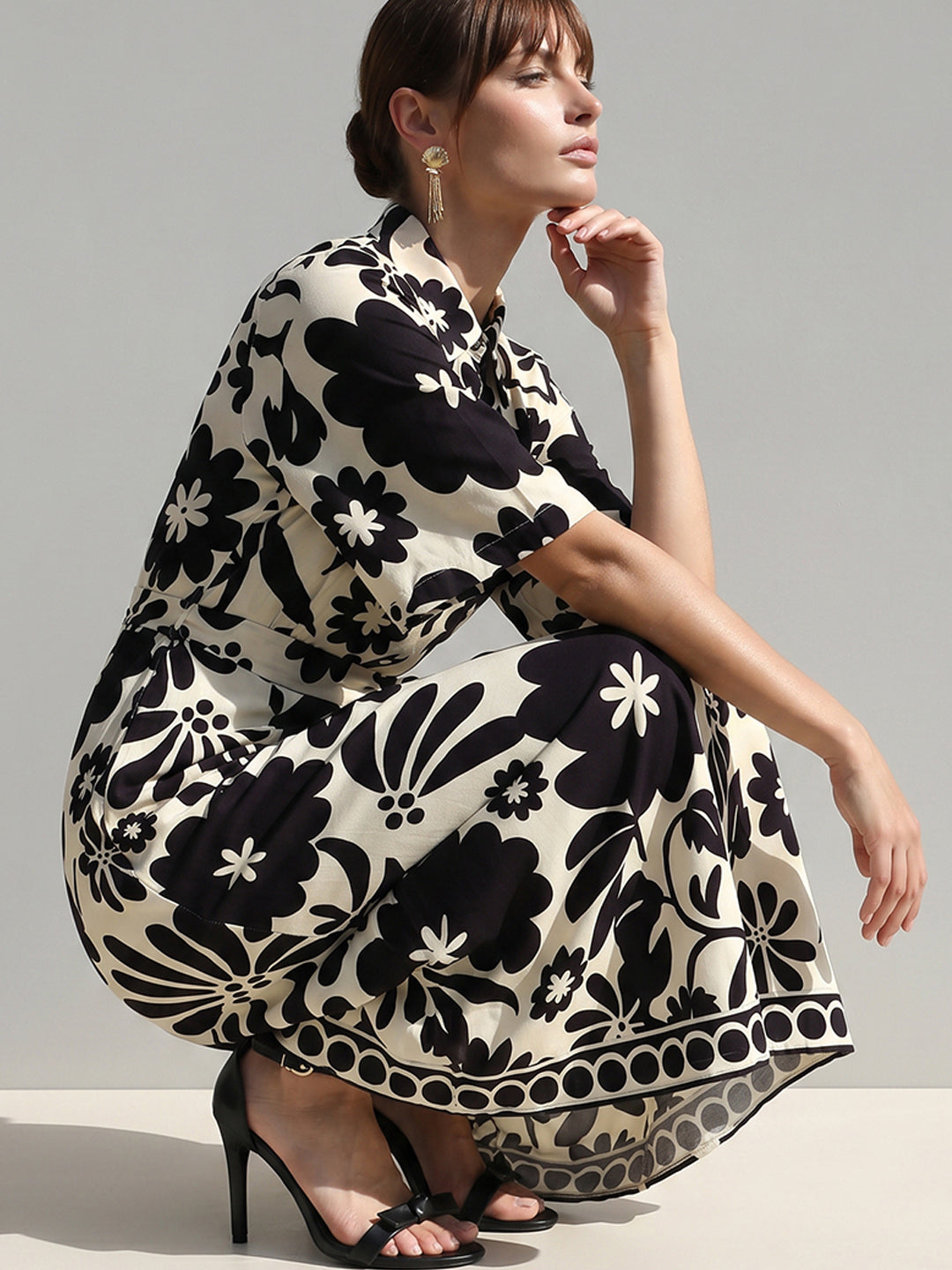 Floral Shirt Dress