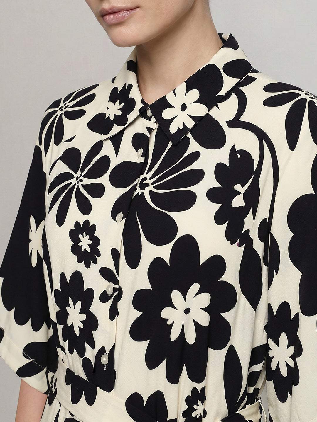 Floral Shirt Dress