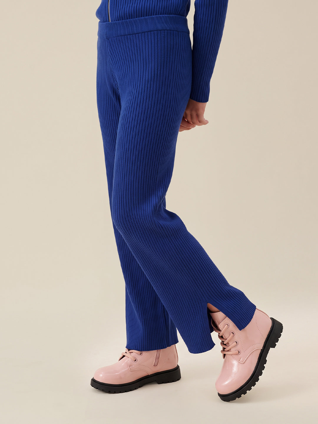 GIRLS Blue Mid Rise Pants