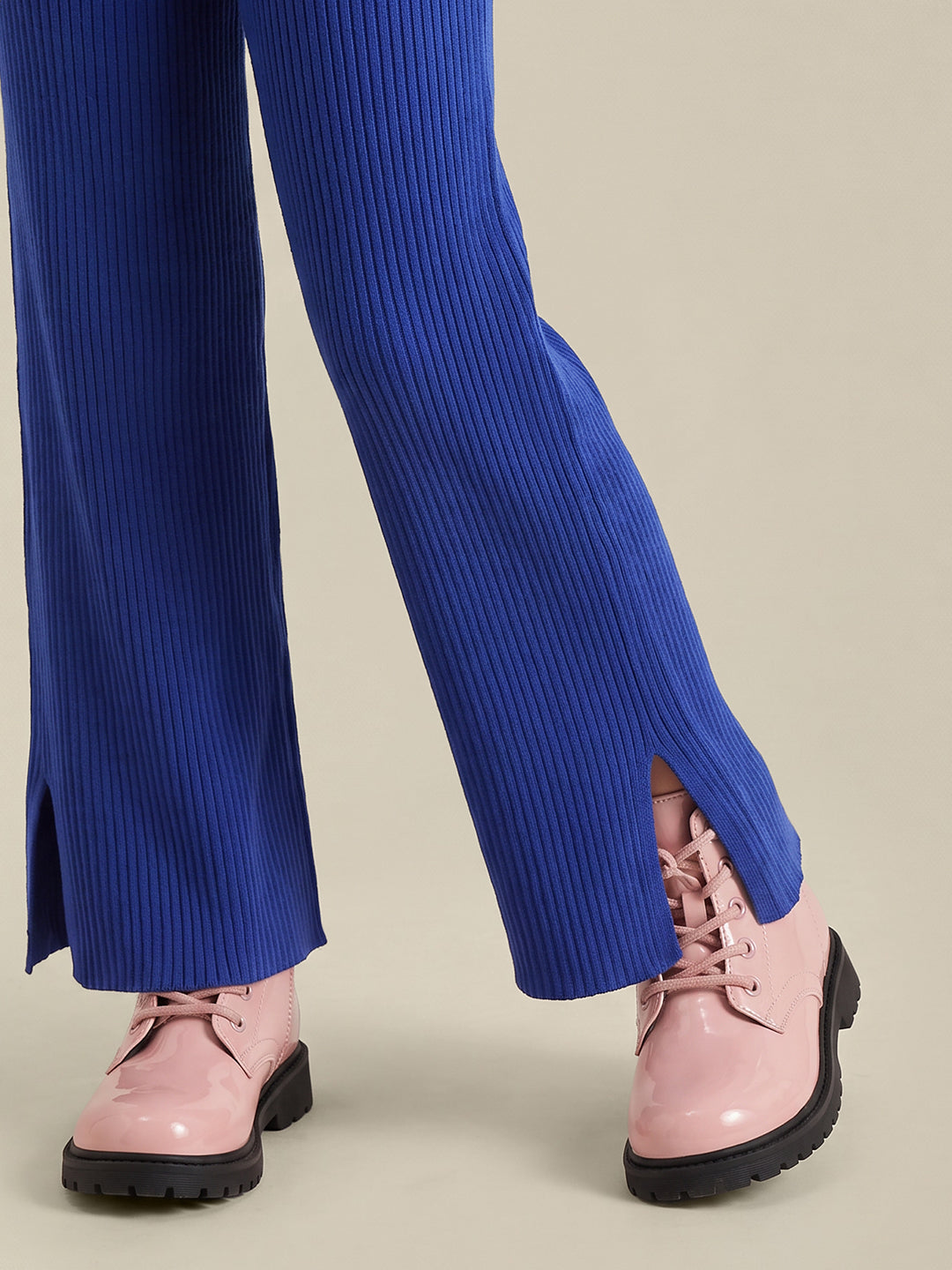 GIRLS Blue Mid Rise Pants