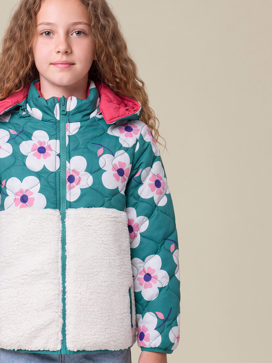 GIRLS Printed Reversible Jacket