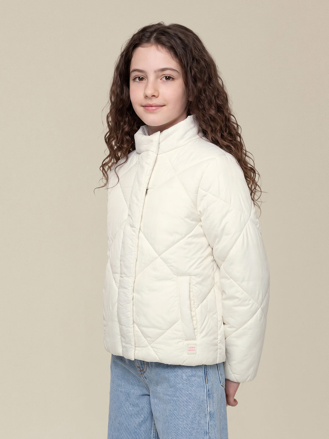 GIRLS High Neck Puffer Jacket