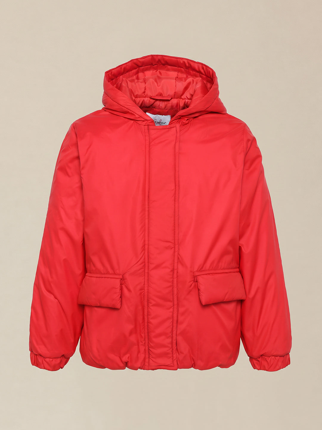 GIRLS Red Hooded Jacket