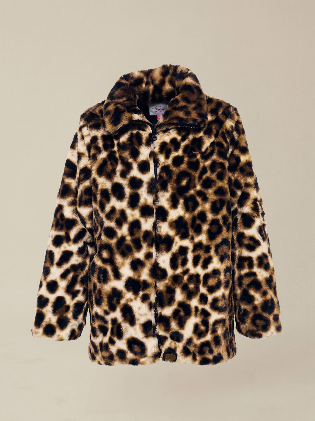 GIRLS Brown Animal Print Jacket