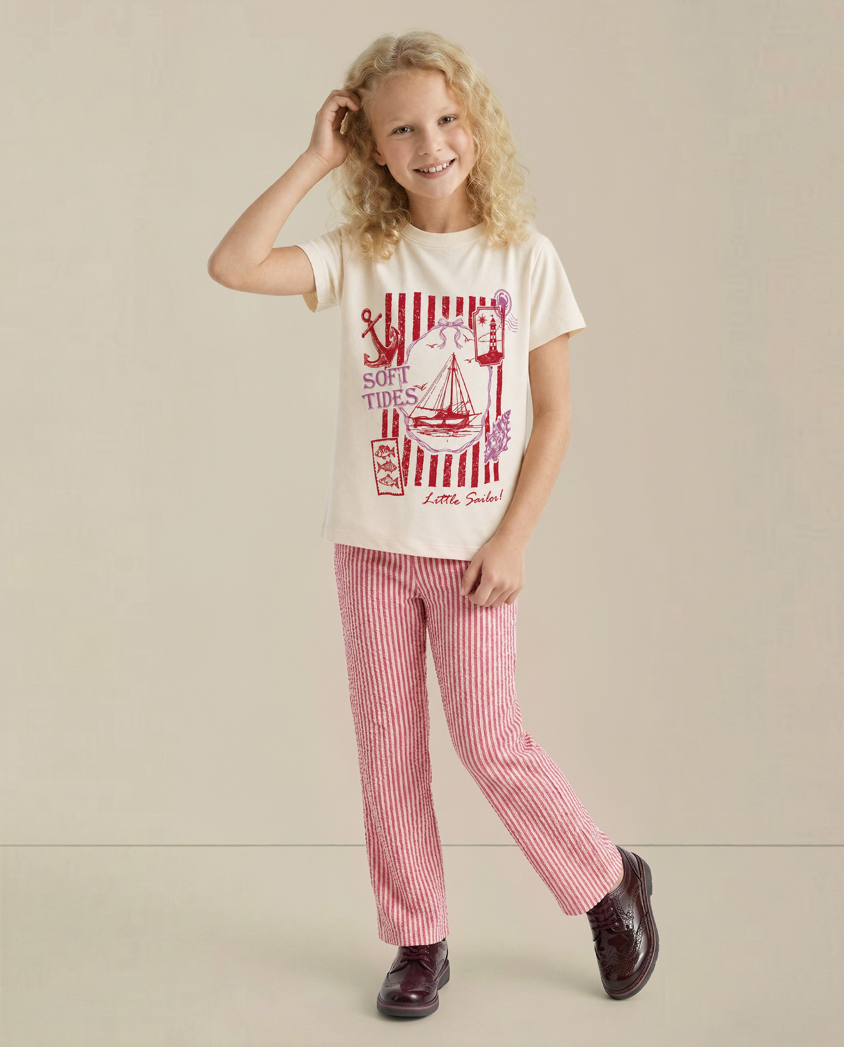 GIRLS Printed Cotton T-shirt