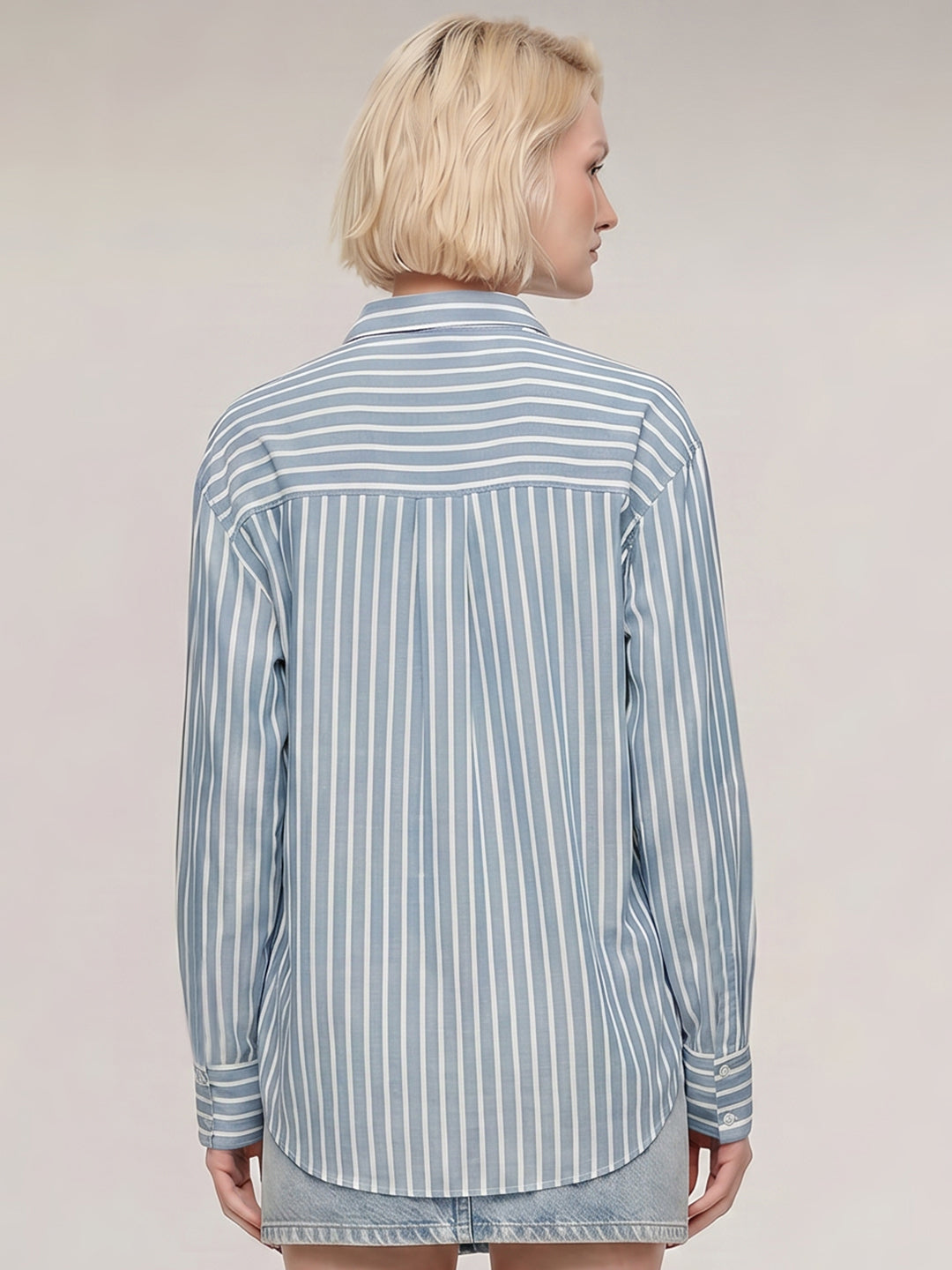 Light Blue Striped Shirt