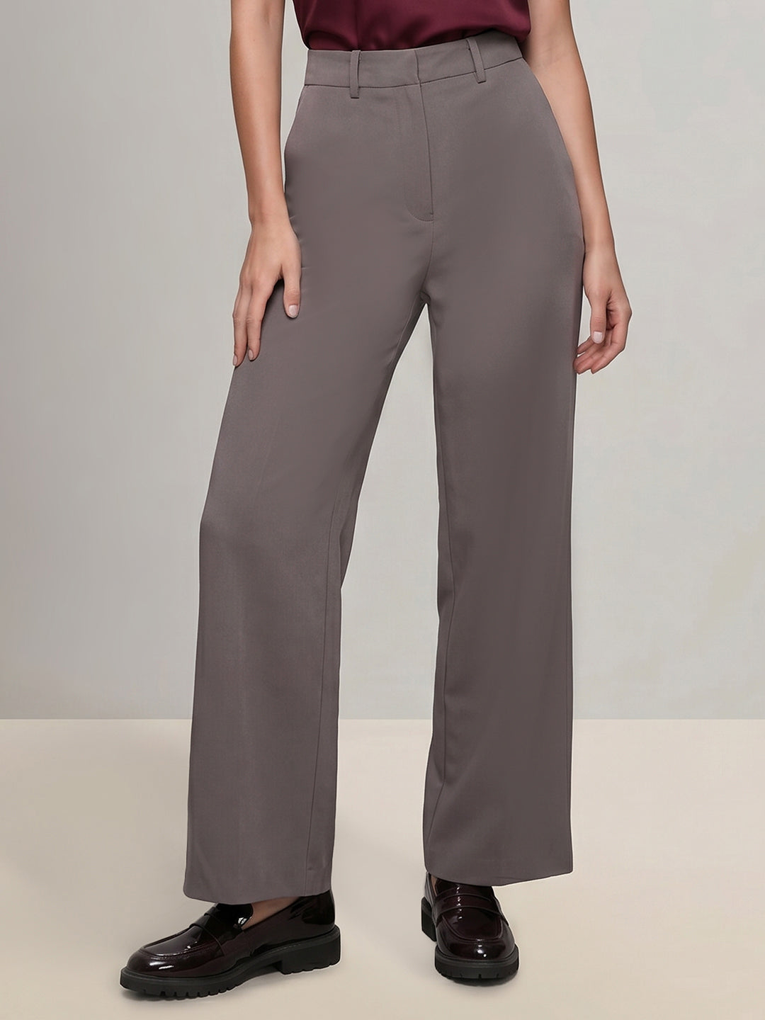 Straight Fit Tailored Pants