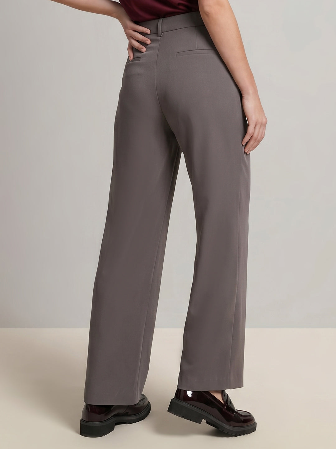 Straight Fit Tailored Pants